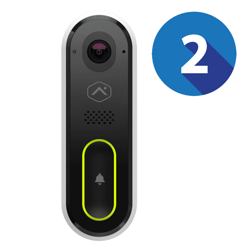 2GIG Standalone 2-Video Doorbells Monitoring Services (Powered by Alarm.com App)