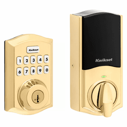 98930-003 - Kwikset HC620 TRL Home Connect 620 Traditional Keypad Connected Smart Lock with Z-Wave Plus 700-Chipset (in Polished Brass Finish)