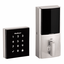 99540-001 - Kwikset Obsidian Keywayless Electronic Touchscreen Smart Deadbolt with Z-Wave Plus 500-Chipset (in Satin Nickel Finish)