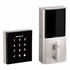 99540-001 - Kwikset Obsidian Keywayless Electronic Touchscreen Smart Deadbolt with Z-Wave Plus 500-Chipset (in Satin Nickel Finish)