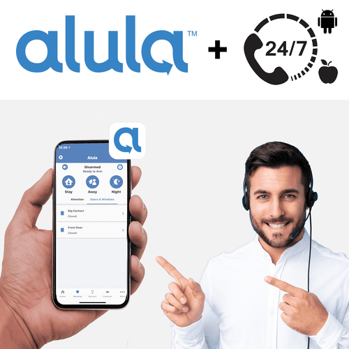 Alula Burglary Intrusion Interactive PRO Alarm Monitoring Services