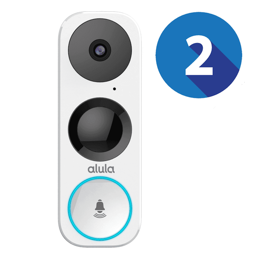 Alula Standalone 2-Video Doorbells Monitoring Services (Powered by Alula App)