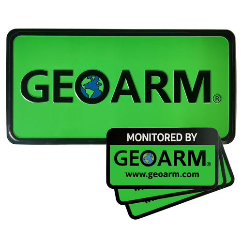 GeoArm&reg; Home Security Yard Sign and 3-Stickers Combo