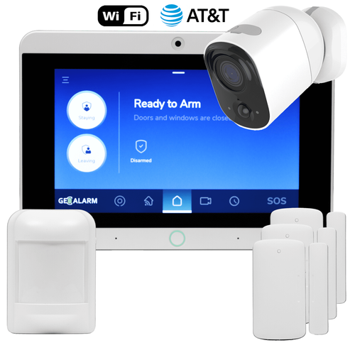 GeoCAMKIT-ATT - GeoAlarm Dual-Path WiFi/Cellular AT&T Wireless Video Camera Security System