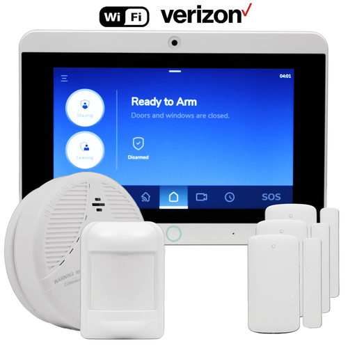 GeoSFKIT-VZ - GeoAlarm Dual-Path WiFi/Cellular Verizon Wireless Burglary/Fire Security System