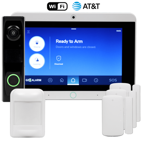 GeoVDBKIT-ATT - GeoAlarm Dual-Path WiFi/Cellular AT&T Wireless Video Doorbell Security System