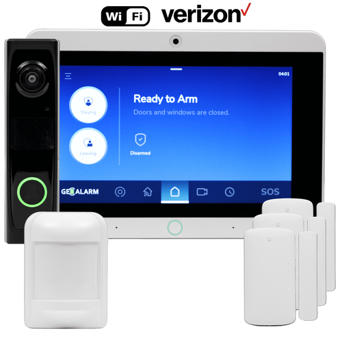 GeoVDBKIT-VZ - GeoAlarm Dual-Path WiFi/Cellular Verizon Wireless Video Doorbell Security System