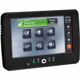 HS2TCHPBLK - DSC TouchScreen Black Alarm Keypad with PowerG Transceiver Prox Support (for DSC PowerSeries Neo Control Panels)