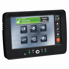 HS2TCHPROBLK - DSC TouchScreen Black Alarm Keypad with PowerG Transceiver Prox Support (for DSC PowerSeries Pro Control Panels)