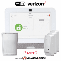 IQP4001-PGKIT - Qolsys IQ Panel 4 Dual-Path WiFi/Cellular Verizon LTE Wireless PowerG Security System (Powered by Alarm.com)