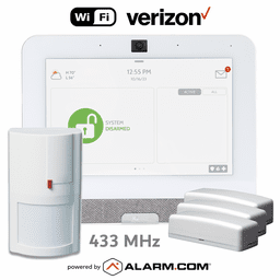 IQP4002-433KIT - Qolsys IQ Panel 4 Dual-Path WiFi/Cellular Verizon LTE Wireless 433 MHz Security System (Powered by Alarm.com)