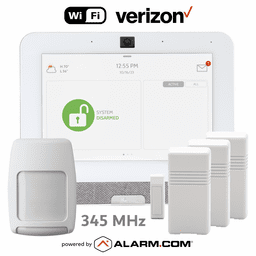 IQP4003-345KIT - Qolsys IQ Panel 4 Dual-Path WiFi/Cellular Verizon LTE Wireless 345 MHz Security System (Powered by Alarm.com)