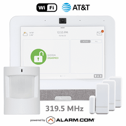 IQP4004-319KIT - Qolsys IQ Panel 4 Dual-Path WiFi/Cellular AT&T LTE Wireless S-Line/319.5 MHz Security System (Powered by Alarm.com)