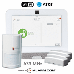 IQP4005-433KIT - Qolsys IQ Panel 4 Dual-Path WiFi/Cellular AT&T LTE Wireless 433 MHz Security System (Powered by Alarm.com)