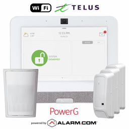 IQP4007-PGKIT - Qolsys IQ Panel 4 Dual-Path WiFi/Cellular TELUS LTE Canada Wireless PowerG Security System (Powered by Alarm.com)