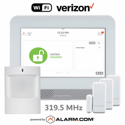 IQPH051-319KIT - Qolsys IQ4 Hub Dual-Path WiFi/Cellular Verizon LTE Wireless S-Line/319.5 MHz Security System (Powered by Alarm.com)