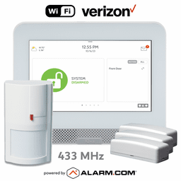 IQPH053-433KIT - Qolsys IQ4 Hub Dual-Path WiFi/Cellular Verizon LTE Wireless 433 MHz Security System (Powered by Alarm.com)