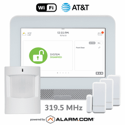 IQPH055-319KIT - Qolsys IQ4 Hub Dual-Path WiFi/Cellular AT&T LTE Wireless S-Line 319.5 MHz Security System (Powered by Alarm.com)