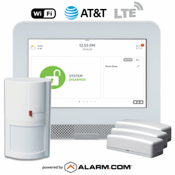 IQPH057-433KIT - Qolsys IQ4 Hub Dual-Path WiFi/Cellular AT&T LTE Wireless 433 MHz Security System (Powered by Alarm.com)