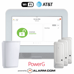 IQPH058-PGKIT - Qolsys IQ4 Hub Dual-Path WiFi/Cellular AT&T LTE Wireless PowerG Security System (Powered by Alarm.com)