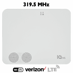 IQPK082 - Qolsys IQ4 NS No Screen Wireless Home Hub for 319.5 MHz Sensors (Built-In Alarm.com Dual-Path WiFi/Cellular Verizon LTE Communicator)