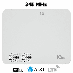 IQPK085 - Qolsys IQ4 NS No Screen Wireless Home Hub for 345 MHz Sensors (Built-In Alarm.com Dual-Path WiFi/Cellular AT&T LTE Communicator)