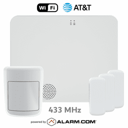 IQPK087-433KIT - Qolsys IQ4 NS Dual-Path WiFi/Cellular AT&T LTE Wireless 433 MHz Security System (Powered by Alarm.com)