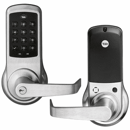 NTB610-ZW2-626 - Yale nexTouch Cylindrical Pushbutton Keypad and Lever Lock with Z-Wave (in Satin Chrome Finish)