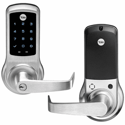 NTB620-ZW2-626 - Yale nexTouch Cylindrical Touchscreen Keypad and Lever Lock with Z-Wave (in Satin Chrome Finish)