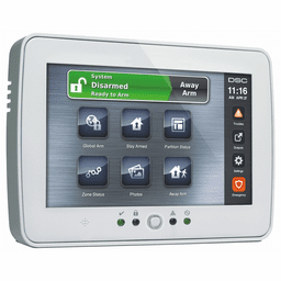 PTK5507W - DSC Hardwired Touchscreen Alarm Keypad in White Color (for DSC PowerSeries Control Panels)