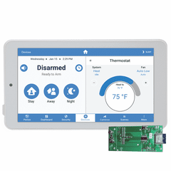 RE667X-PRO-R - Alula Wireless Slimline Touchpad White Alarm Keypad with WiFi DeviceLink Card (for Connect+ Panel)