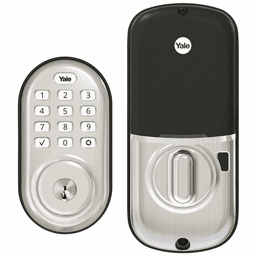 YRD216-ZW2-619 - Yale Assure Lock Pushbutton Keypad Deadbolt and Keyhole with Z-Wave Plus (in Satin Nickel Finish)