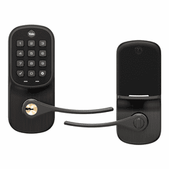 YRL216-ZW2-0BP - Yale Assure Lever Pushbutton Keypad Lock and Keyhole with Z-Wave Plus (in Oil Rubbed Bronze Finish)